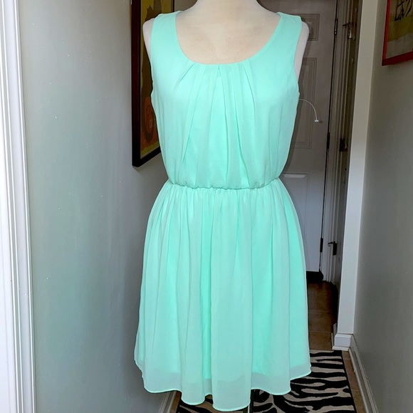 Iz Byer Dresses & Skirts - IZ Buyer Pale Green  skater dress size M 💃🏾